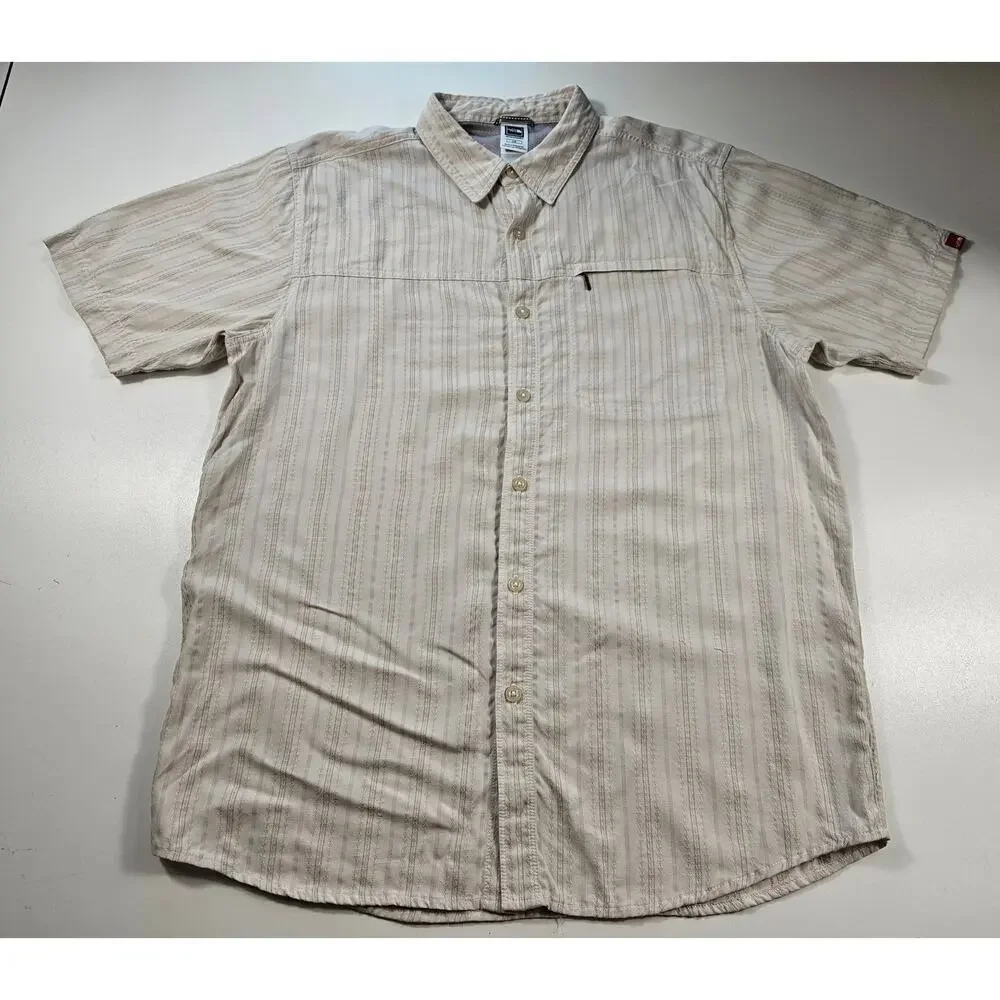 The North Face size large short sleeve button up men's outdoor neutral